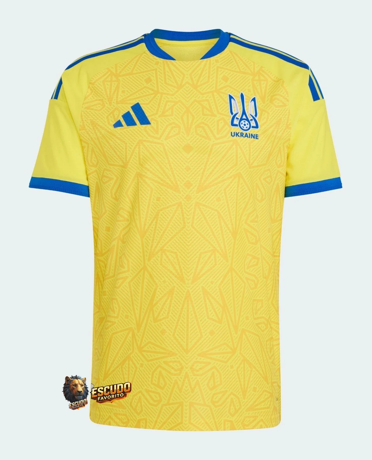 CAMISETA UCRANIA I 2026 MUNDIAL AMARILLO HOMBRE