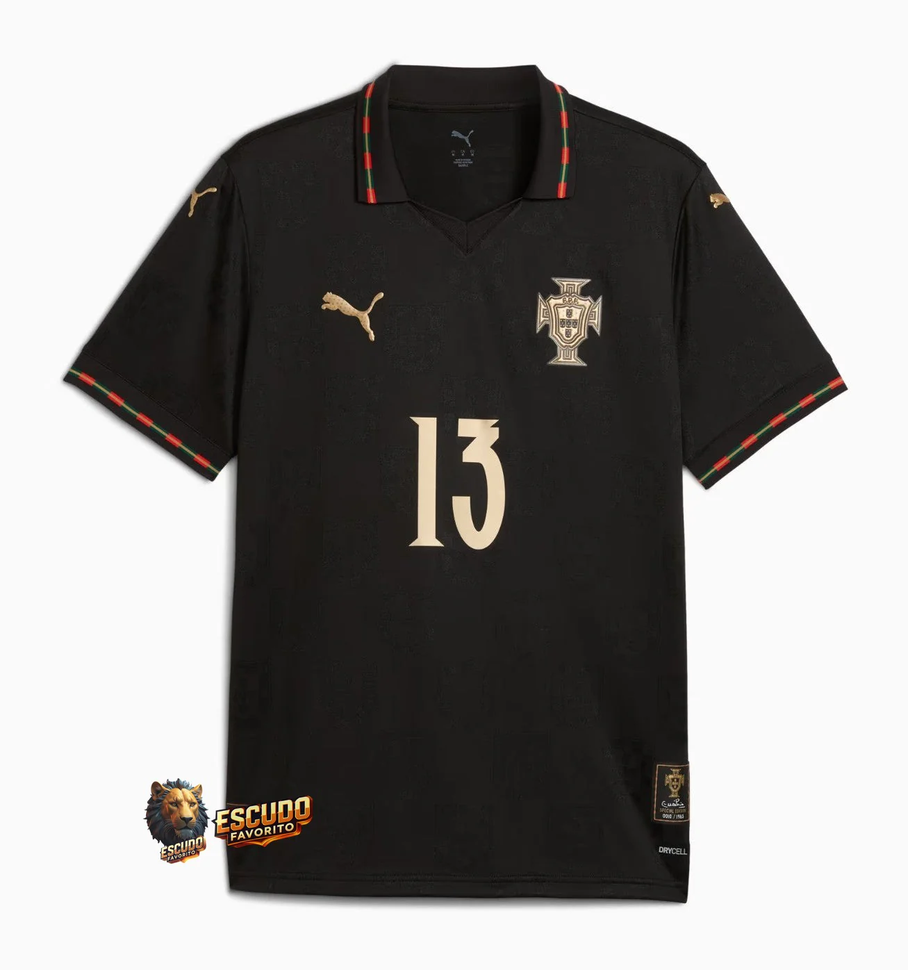 CAMISETA PORTUGAL 2026 NEGRA HOMBRE