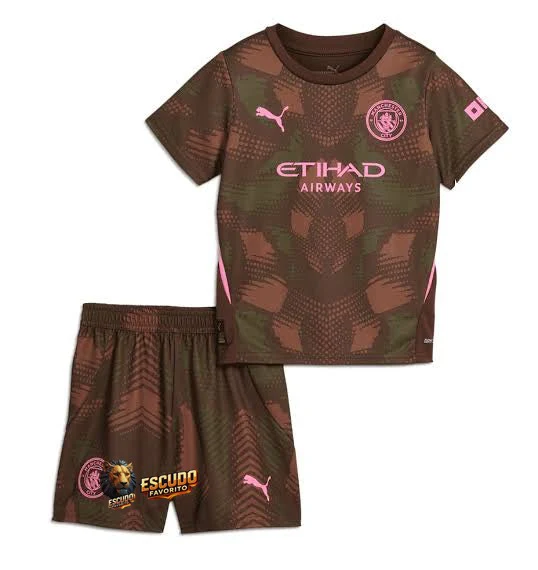 CAMISETA MANCHESTER CITY PORTERO II 24/25 EQUIPACIÓN PARA NIÑOS