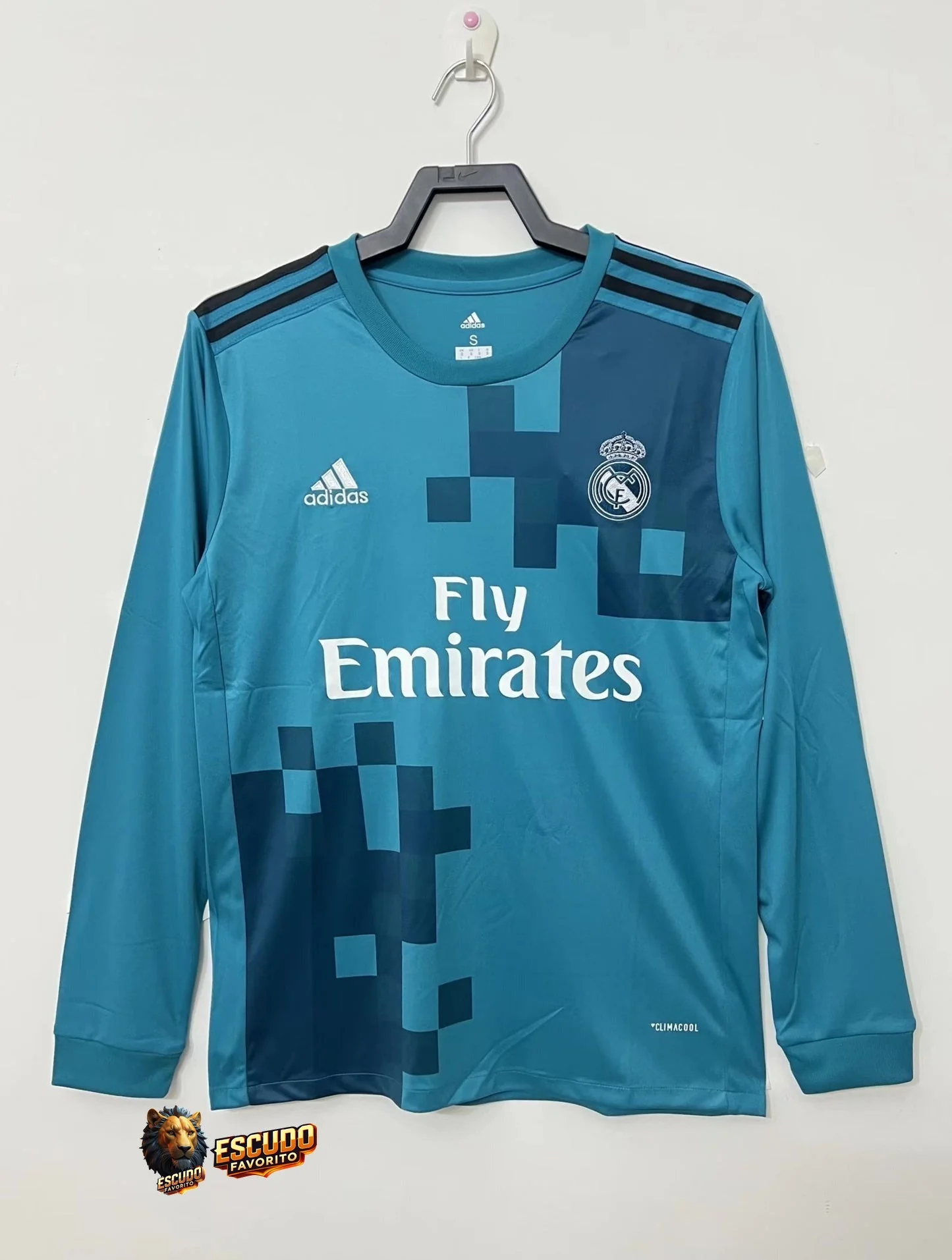 CAMISETA REAL MADRID III 17/18 HOMBRE (RETRO) MANGA LARGA