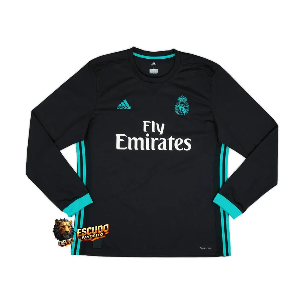 CAMISETA REAL MADRID II 17/18 HOMBRE (RETRO) MANGA LARGA