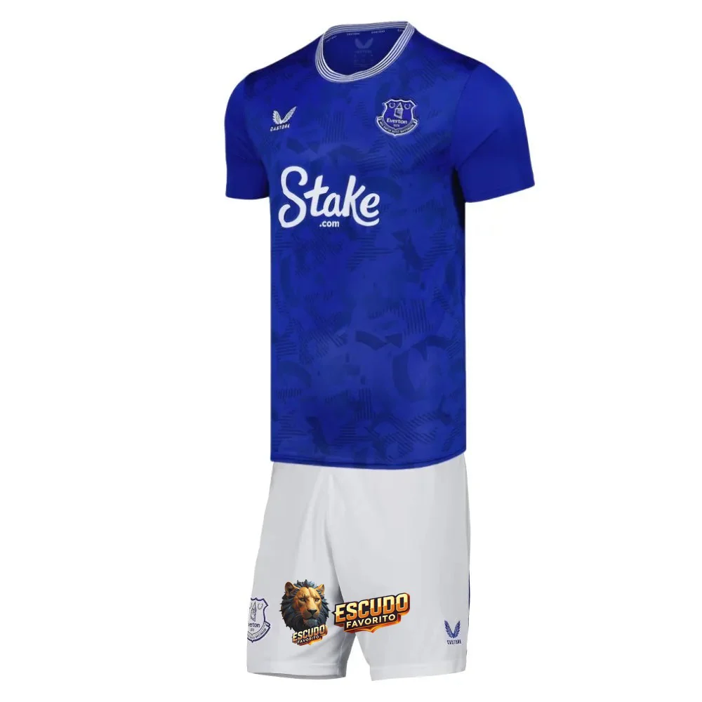EVERTON I EQUIPACIÓN PARA NIÑOS 24/25 AZUL