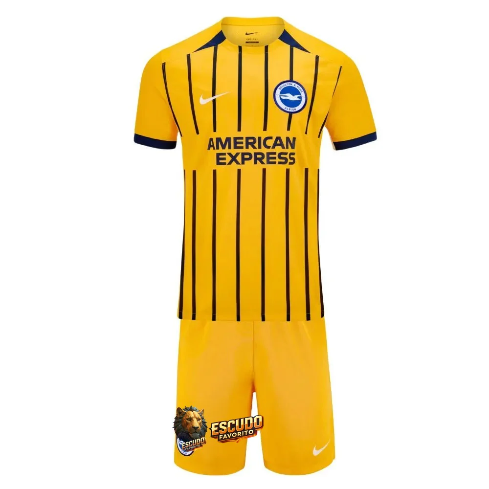 BRIGHTON II 24/25 EQUIPACIÓN PARA NIÑOS AMARILLO