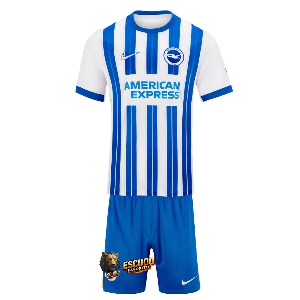 BRIGHTON I 24/25 EQUIPACIÓN PARA NIÑOS BLANCA