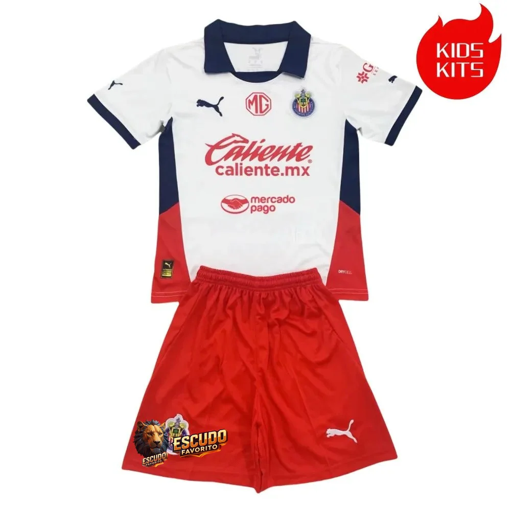 CAMISETA CHIVAS GUADALAJARA II 24/25 EQUIPACIÓN PARA NIÑOS