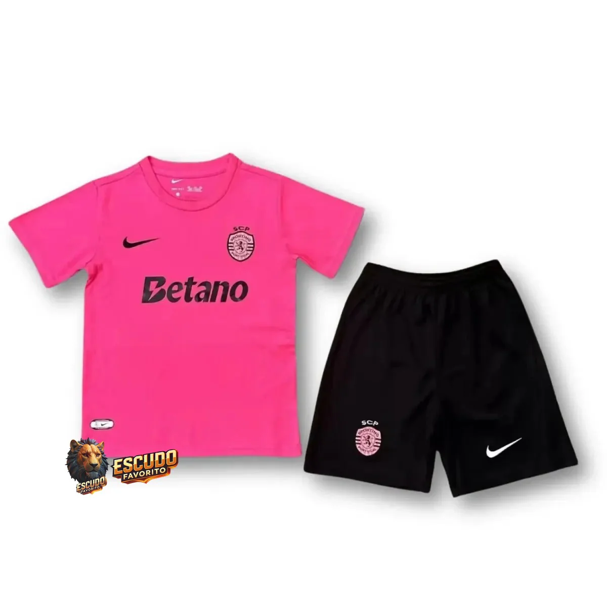 SPORTING LISBOA OCTUBRE ROSA 24/25 EQUIPACIÓN PARA NIÑOS