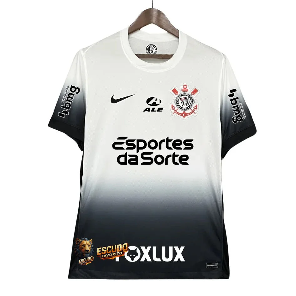 CAMISETA CORINTHIANS I TODOS LOS PATROCINADORES 24/25 HOMBRE