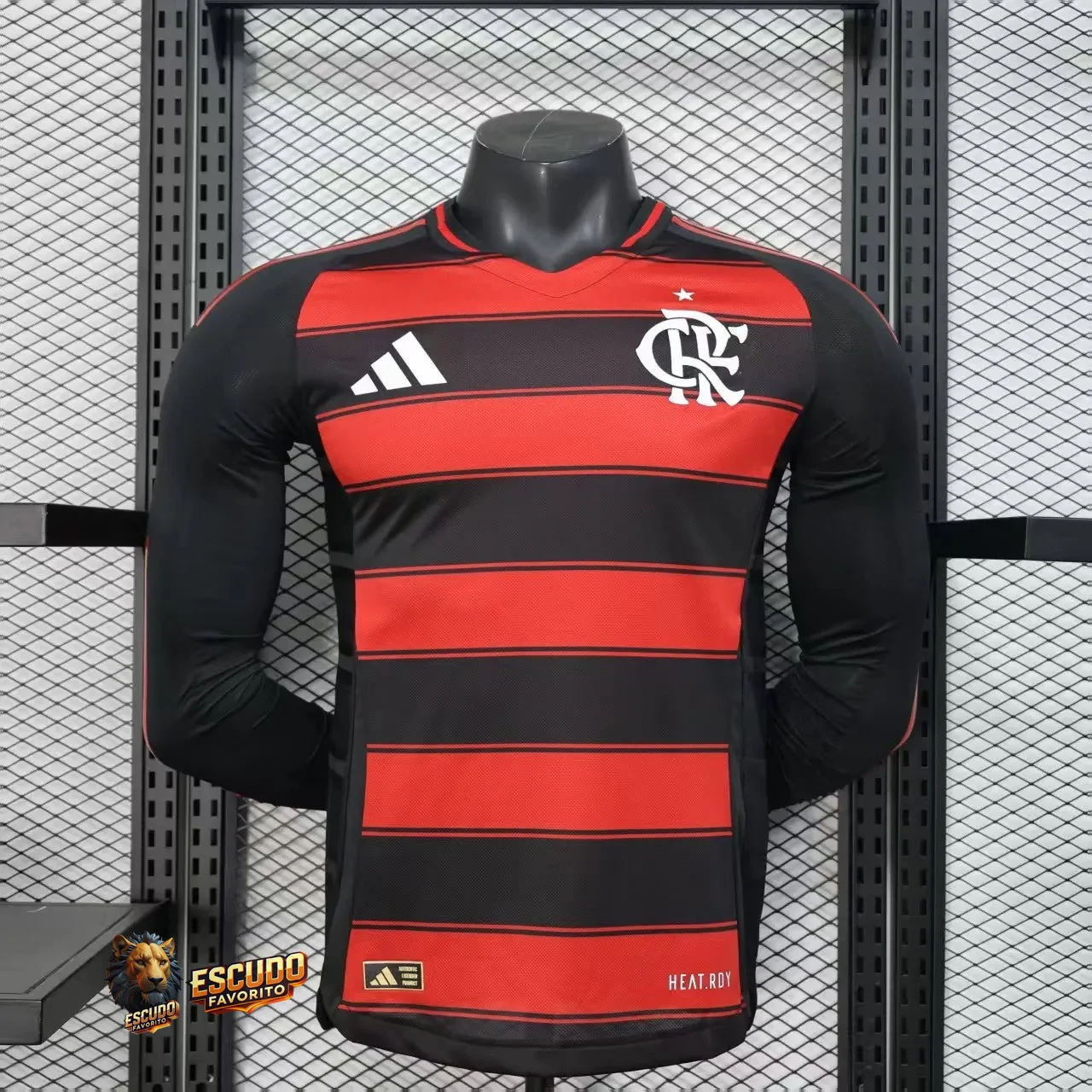 CAMISETA FLAMENGO I 25/26 HOMBRE MANGA LARGA (VERSIÓN JUGADOR)