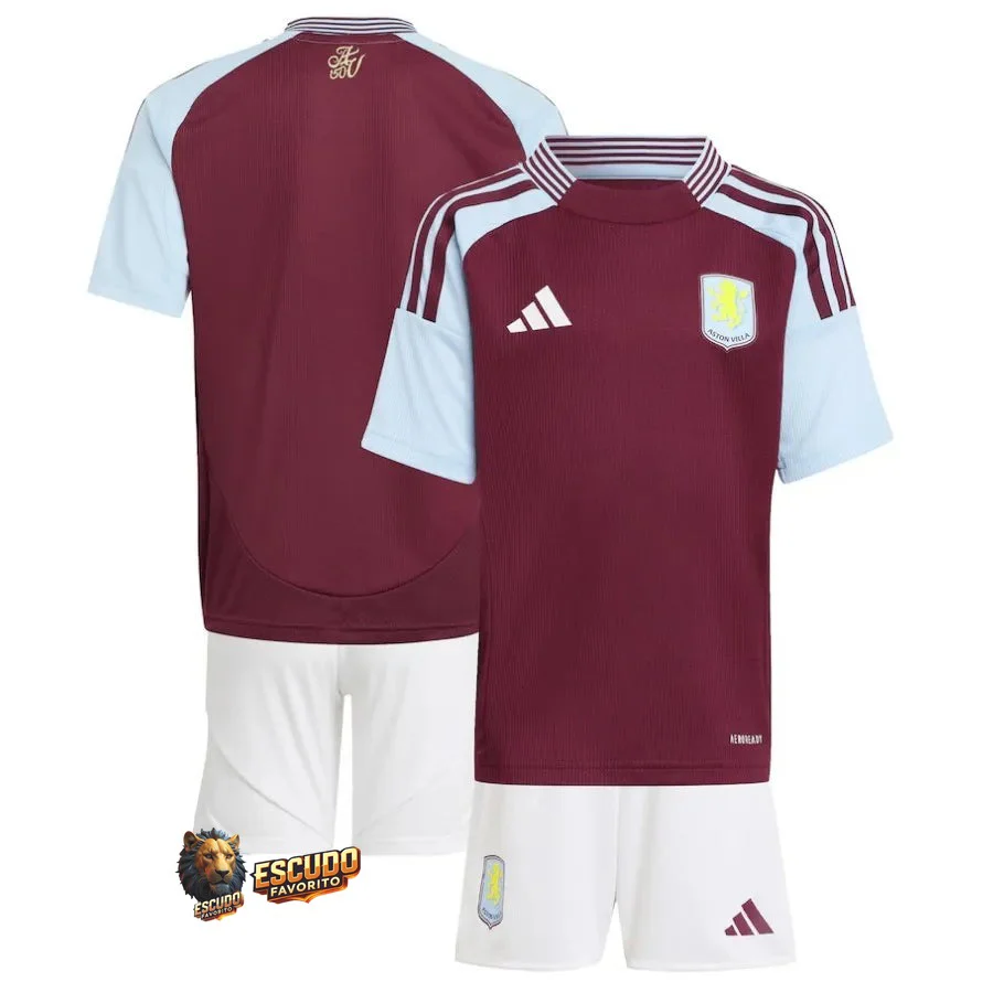 CAMISETA ASTON VILLA I 24/25 EQUIPACIÓN PARA NIÑOS