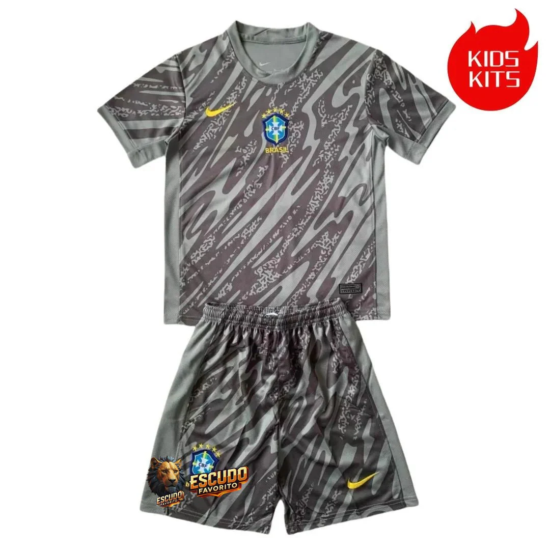 CAMISETA BRASIL PORTERO III EQUIPACIÓN PARA NIÑOS