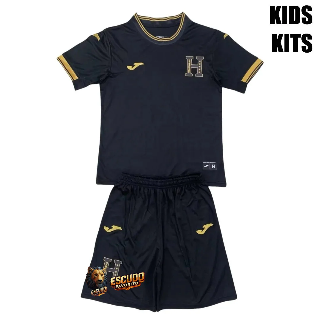 CAMISETA HONDURAS NEGRA 24/25 EQUIPACIÓN PARA NIÑOS