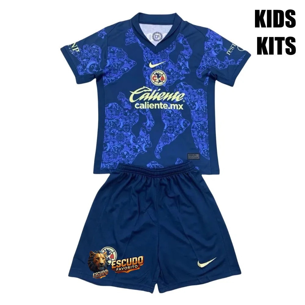 CAMISETA CONJUNTO AMERICA DO MEXICO II 2024-25 EQUIPACIÓN PARA NIÑOS