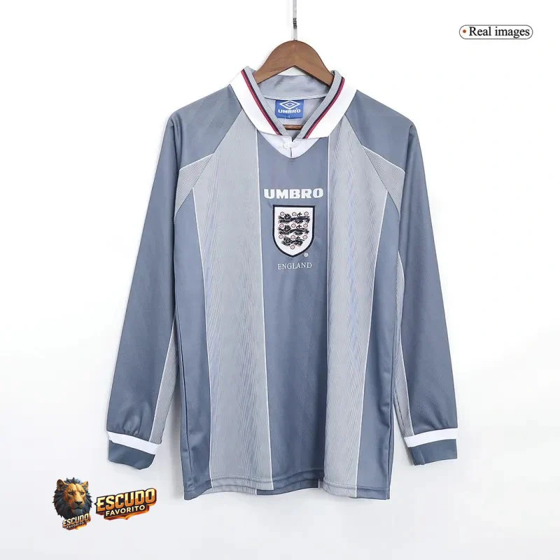 CAMISETA INGLATERRA 1996 EURO MANGA LARGA HOMBRE (RETRO)
