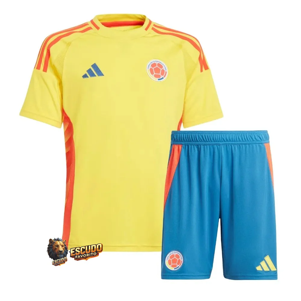 CAMISETA COLOMBIA I 24/25 EQUIPACIÓN PARA NIÑOS