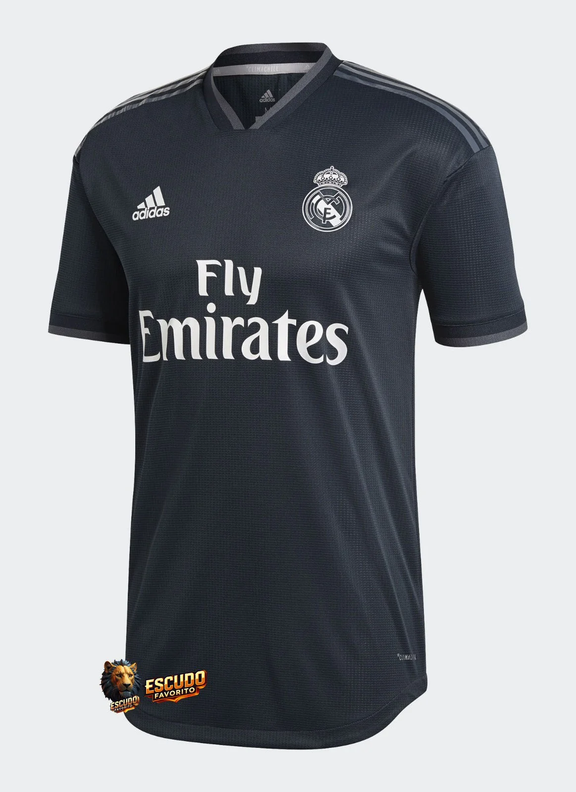CAMISETA REAL MADRID II 18/19 NEGRA HOMBRE (RETRO)