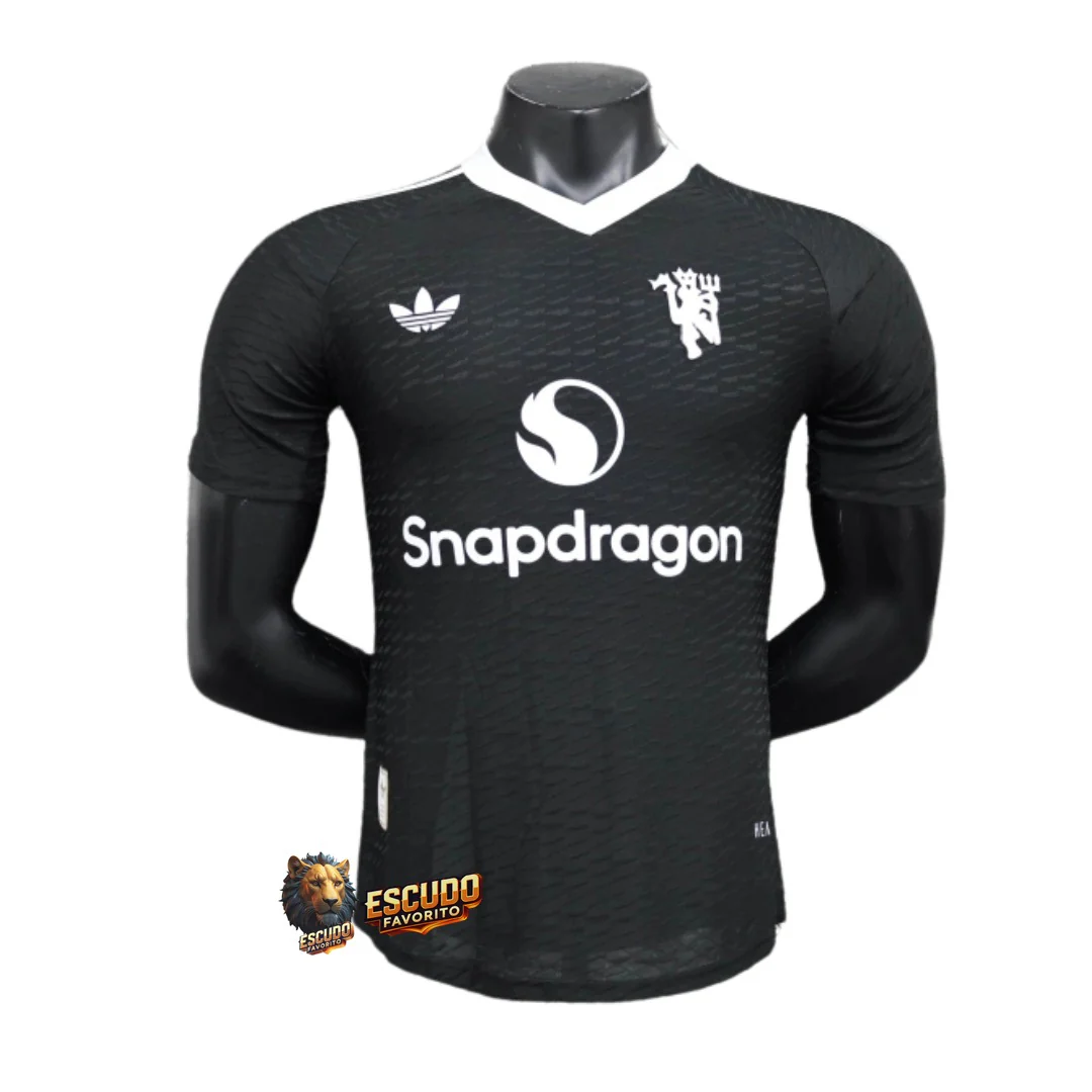 CAMISETA MANCHESTER UNITED NEGRA PORTERO 24/25 HOMBRE (VERSIÓN JUGADOR)