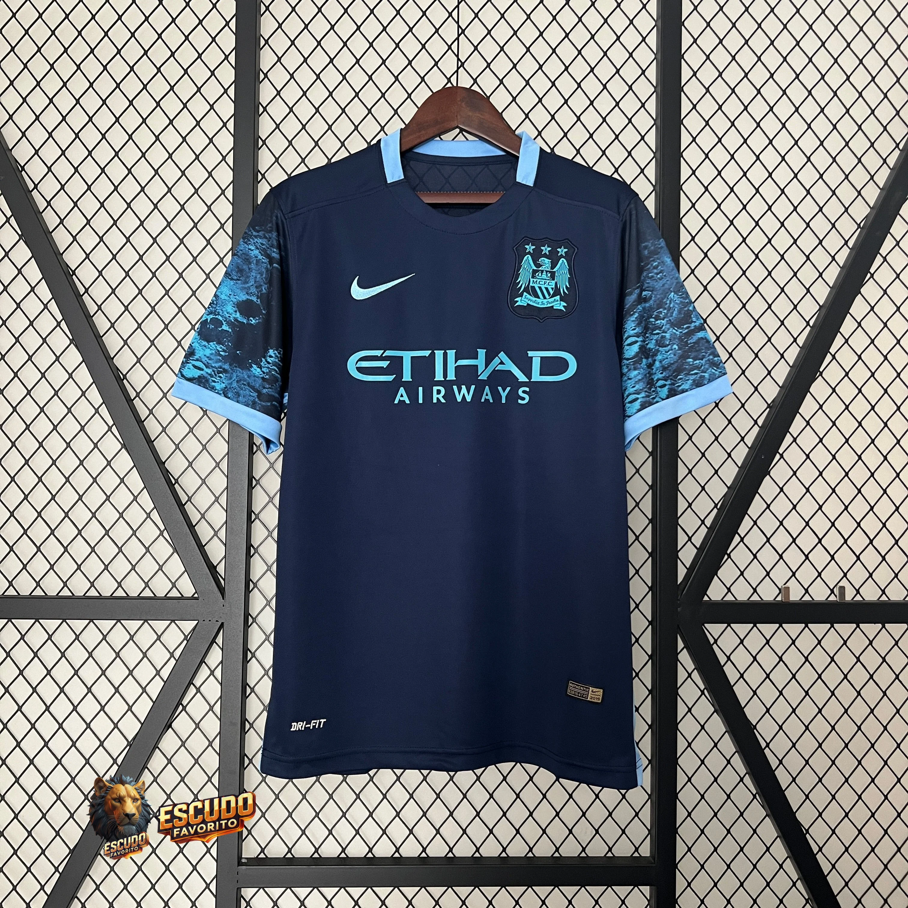CAMISETA MANCHESTER CITY II 15/16 HOMBRE (RETRO)