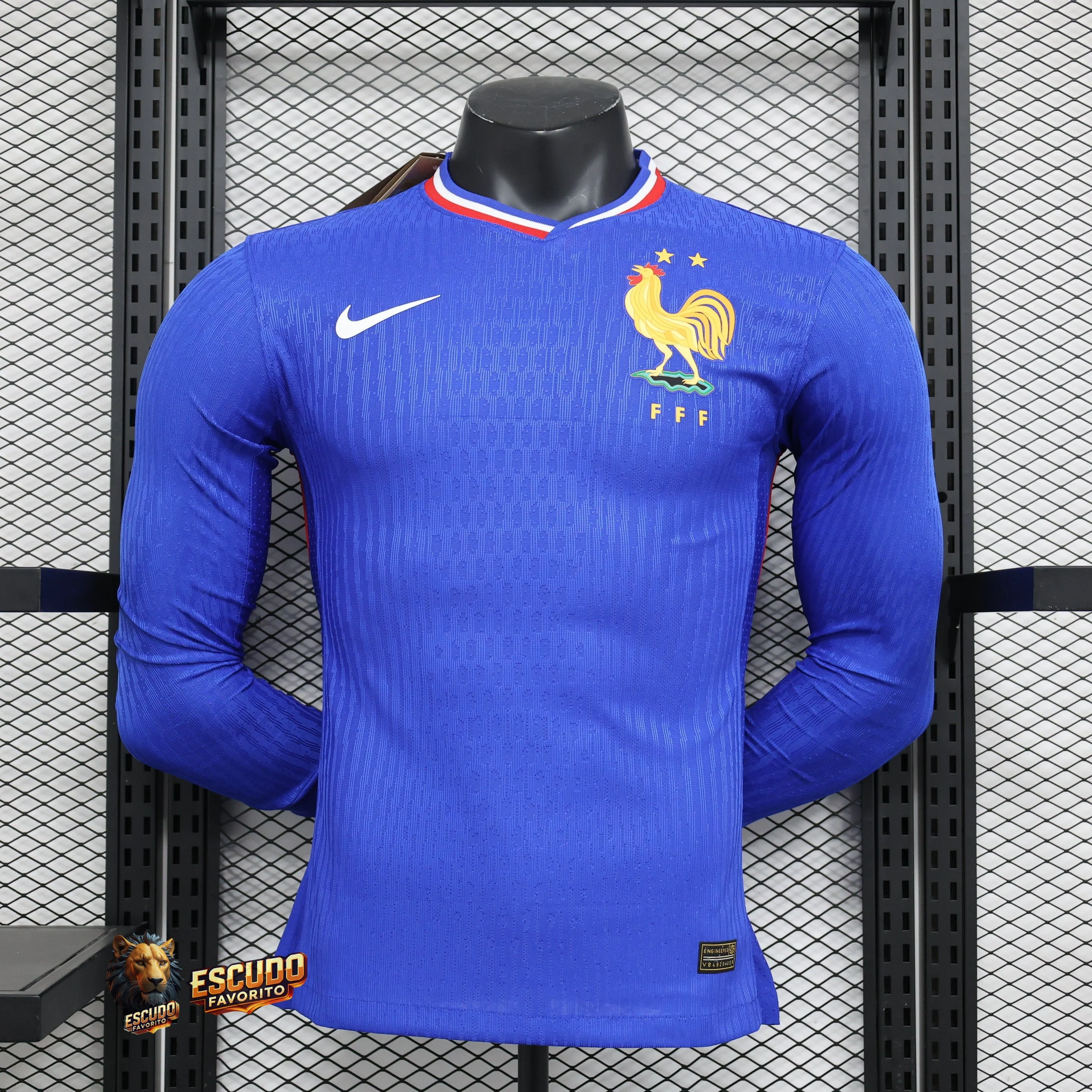 CAMISETA FRANCIA I MANGA LARGA EURO 2024 HOMBRE (VERSIÓN JUGADOR)