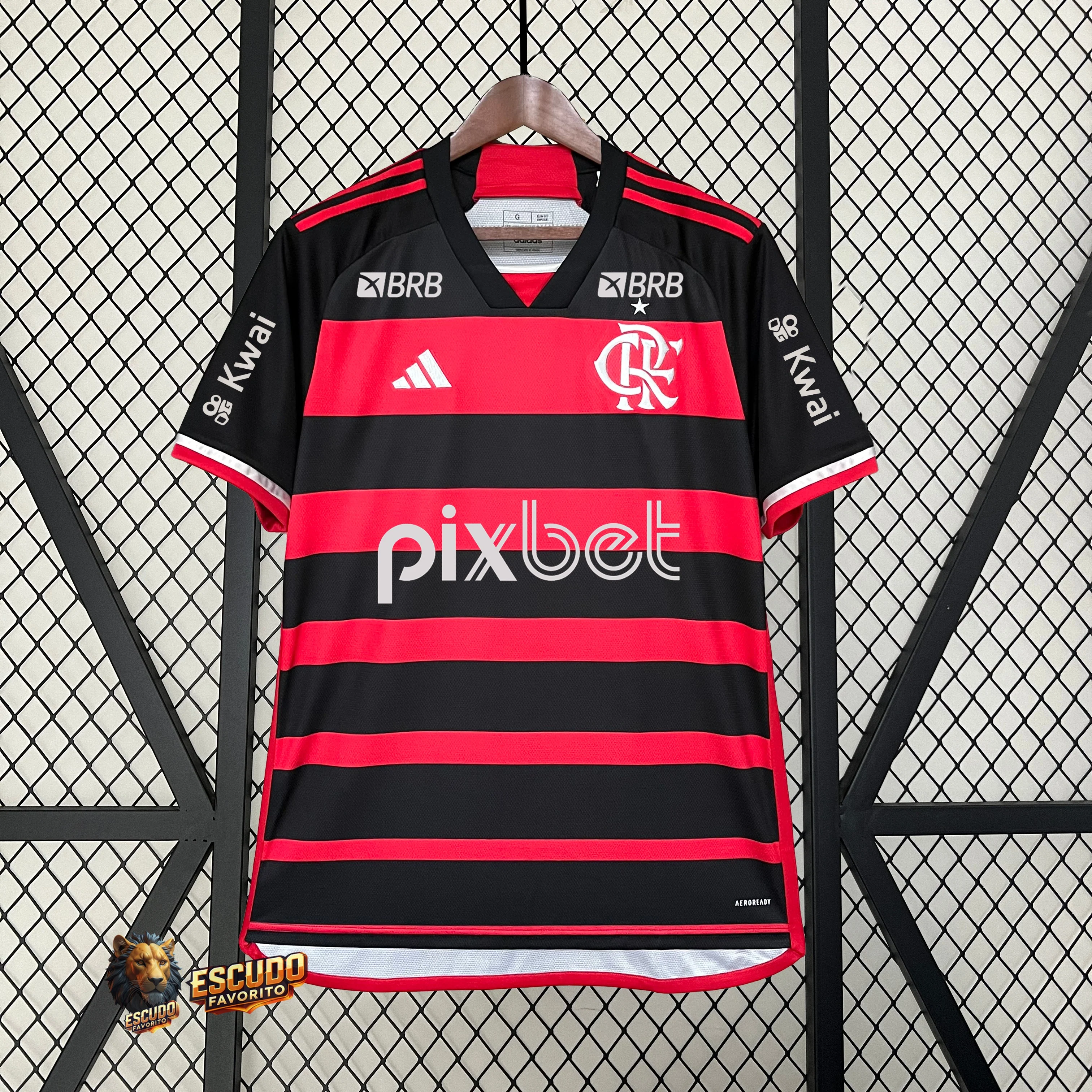 CAMISETA FLAMENGO I TODOS LOS PATROCINADORES 24/25 HOMBRE
