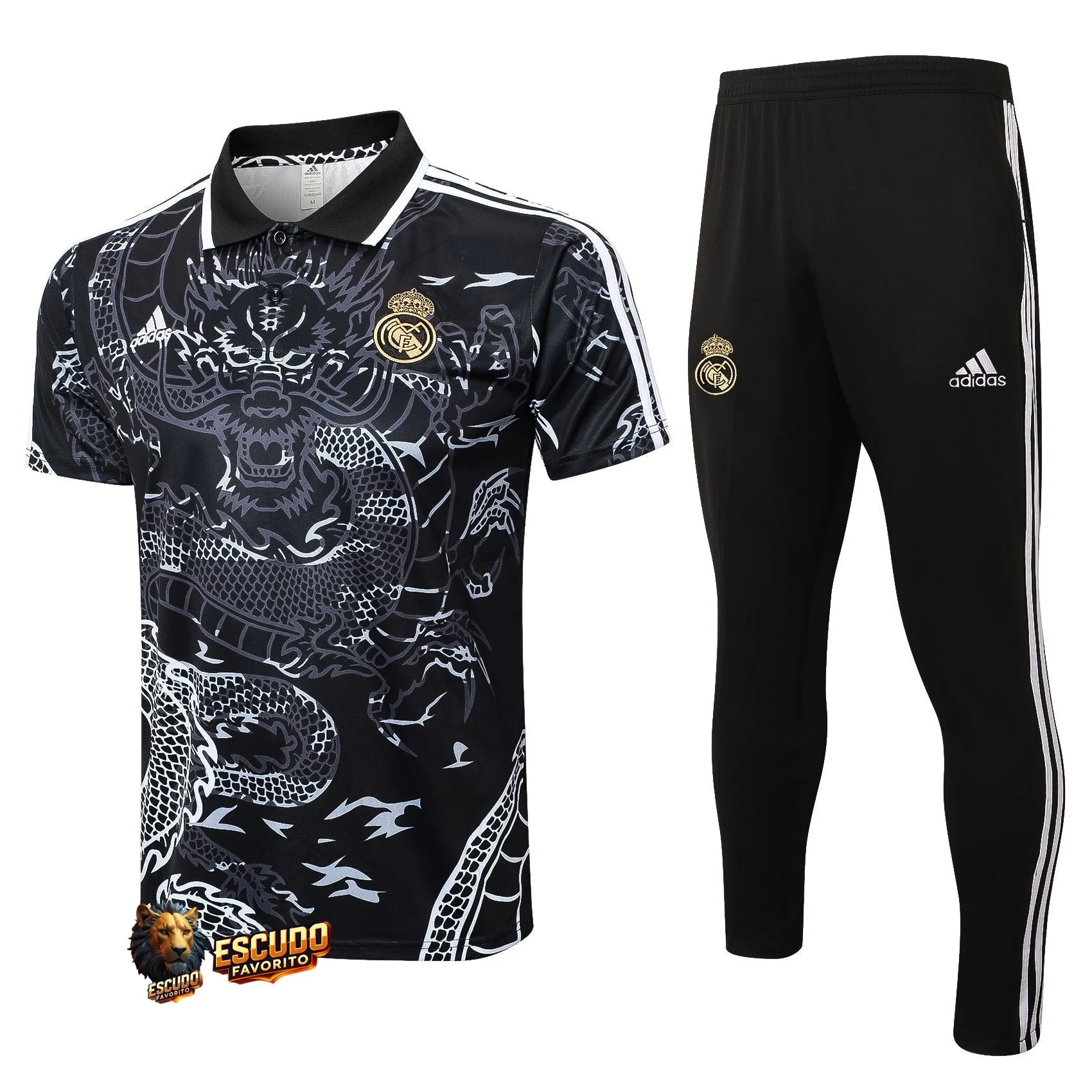 CONJUNTO POLO REAL MADRID ENTRENAMIENTO XXI 24/25 HOMBRE