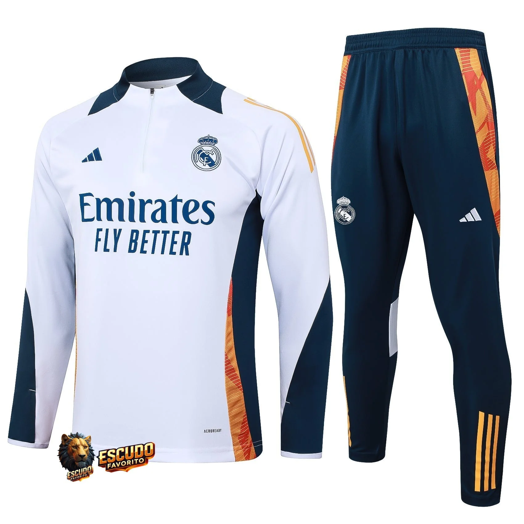 CONJUNTO LARGA REAL MADRID ENTRENAMIENTO XVII 24/25 HOMBRE
