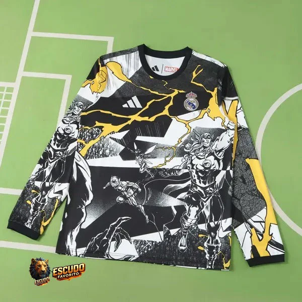 CAMISETA REAL MADRID MARVEL HOLLYWOOD 25/26 HOMBRE MANGA LARGA
