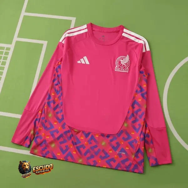 CAMISETA MEXICO I 2026 MUNDIAL PORTERO HOMBRE MANGA LARGA