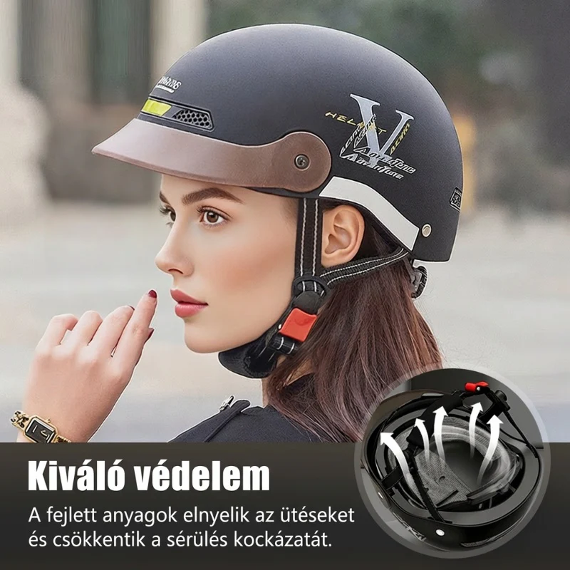 Breathable, lightweight, impact-resistant motorcycle helmet