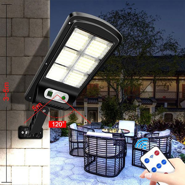 Luz solar con sensor de movimiento – 48 LED, IP65, 3 modos, control remoto | SENSLED