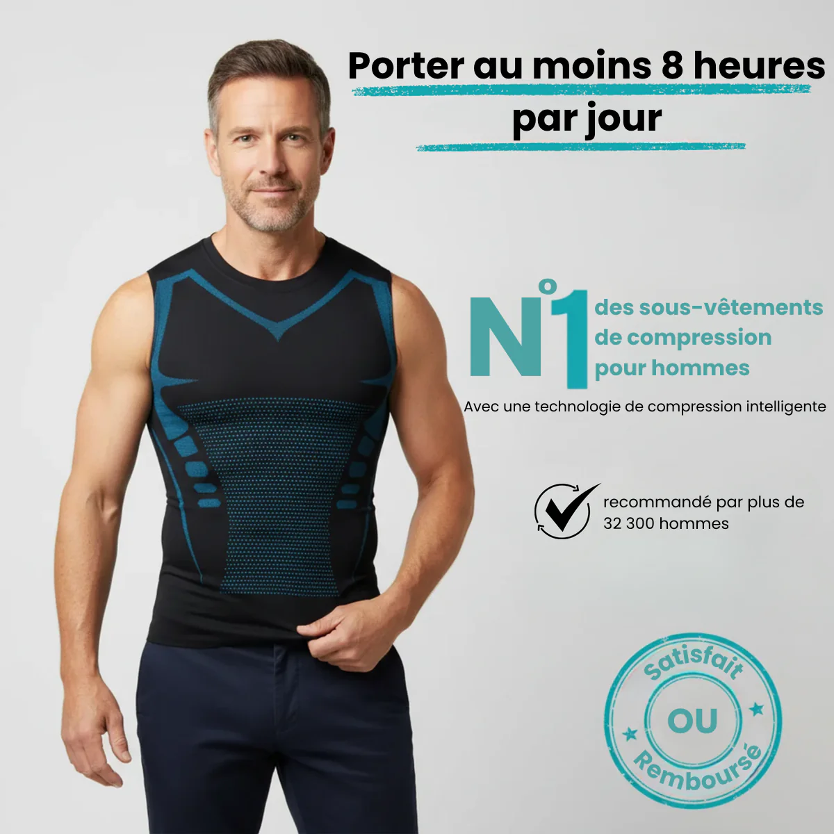 ⏰🔥NUR FÜR KURZE ZEIT: 50 % RABATT!🔥ÜBER 50K+ VERKAUFT! Ionic Shaping Weste – Kompression, Kühlung, ärmellos, körperbetonend 💪